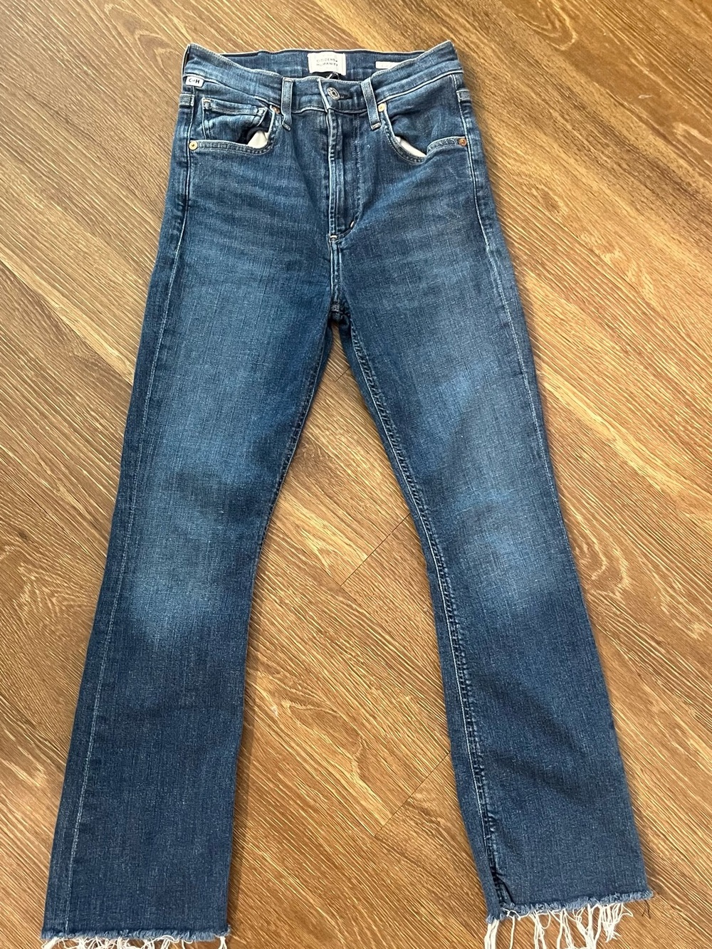 Citizens Of Humanity Blue High-Rise Flare Jeans